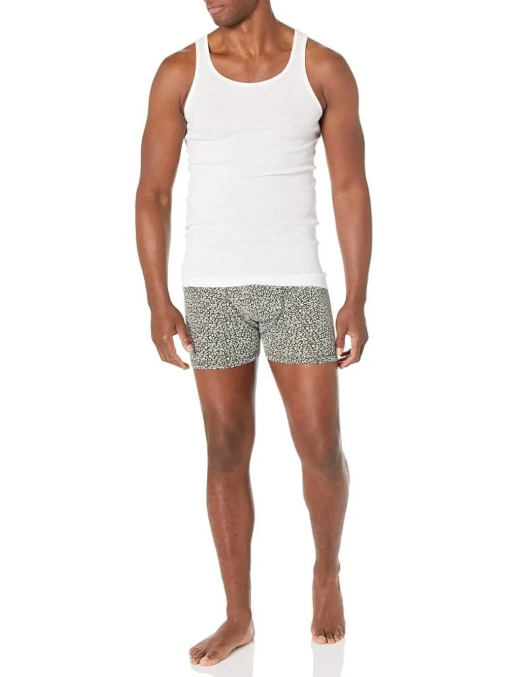 Lightweight Breathable Cotton Slim Fit Tank Undershirts, 6-Pack for Men